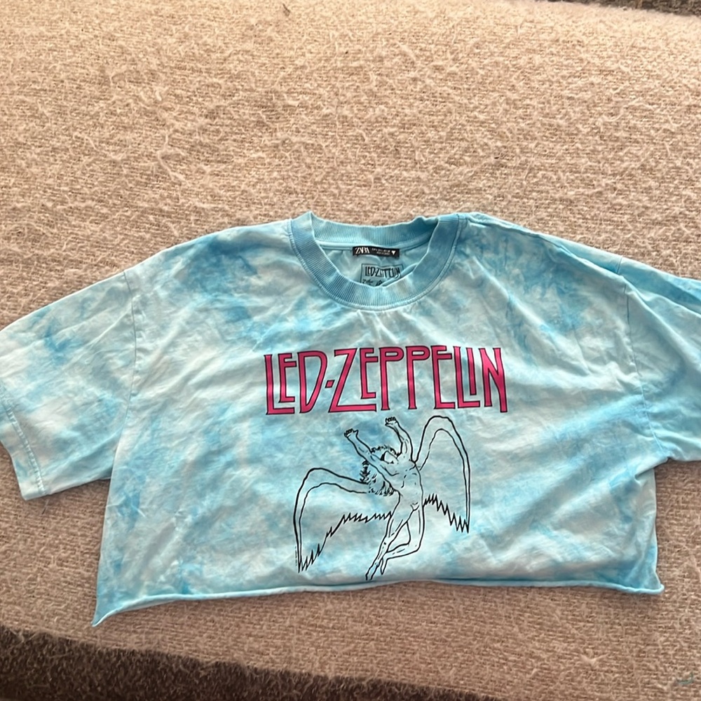 Led Zeppelin Zara crop tee Never worn